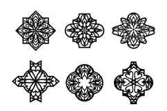 Papercut Arabic Ornaments, Arabesque Tiles, Arab Decorations Product Image 2