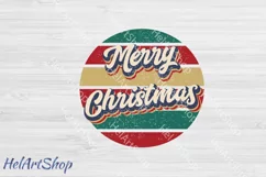 Retro Christmas Sublimation PNG, Vintage Christmas png Product Image 1