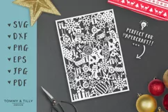 Christmas Pattern - SVG EPS DXF PNG PDF JPG Cut File Product Image 2
