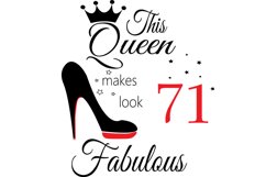 Birthday Svg, 71 Birthday svg, happy birthday cricut file. T Product Image 1