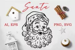 Santa Claus SVG, EPS, AI, PNG Product Image 1