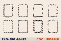 Hand Drawn Doodle Frame Borders Set Product Image 1