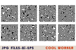 Psychedelic Topographic Line Backgrounds Product Image 1