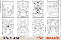 Psychedelic Coloring Pages Product Image 1