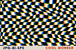 Wavy Checkerboard Pattern Product Image 1