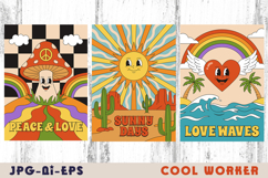 70s Retro Groovy Illustration Set Product Image 1