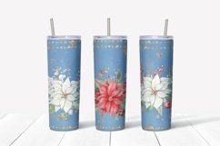 Christmas sublimation design. Skinny tumbler wrap design. Product Image 5