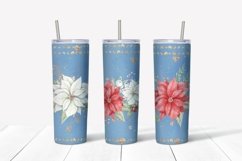 Christmas sublimation design. Skinny tumbler wrap design. Product Image 3