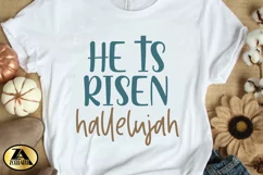 Christian SVG He is Risen Hallelujah SVG Jesus Faith SVG Product Image 5