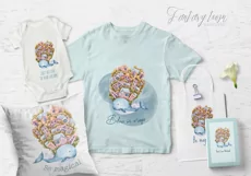 Watercolor whale nautical clipart- sublimation png file Product Image 4