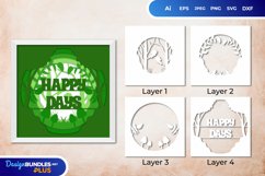 Happy Days Layered Papercut 3D Product Image 1