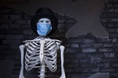 Skeleton in a medical mask. Coronavirus concept. Product Image 1