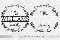 Friends and Family Gather Here SVG | Farmhouse Round Sign SV Product Image 2