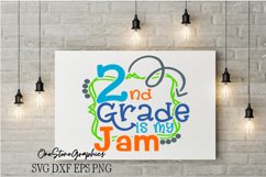 2nd grade is my jam svg,second grade svg,school svg Product Image 1
