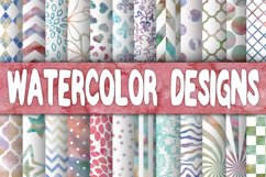 Watercolor Designs Digital Paper Textures Product Image 1