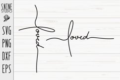 Loved SVG Christians Jesus Cut File Product Image 1
