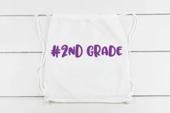 #2nd Grade SVG Cut File - Back to School DXF EPS PNG JPG Product Image 4