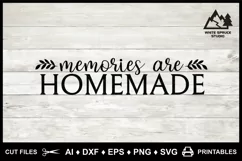 Family Saying SVG, Memories are Homemade, Family Home Decor Product Image 8