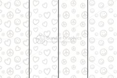 Freehand Style Love, Peace, Balance Pattern Set Product Image 3