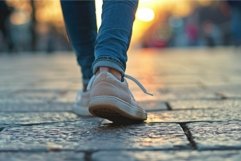 Shoelace coming undone at sunset Product Image 1
