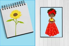 African American Fashion girls clipart Product Image 2