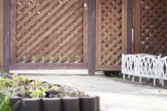 view of the entrance to the gates of a house or townhouse Product Image 1