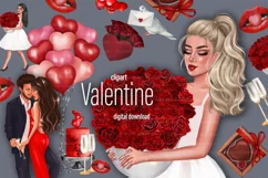 Valentine clipart PNG, Love clipart, 14 February clipart PNG Product Image 1