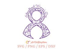 International Women&#039;s Day Svg, Happy Women&#039;s Day Svg, Ribbon Product Image 2