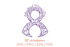 International Women's Day Svg, Happy Women's Day Svg, Ribbon Product Image 2