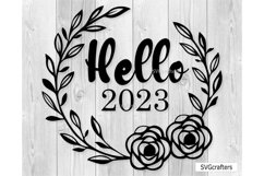 Hello 2023 SVG, 2023 svg, happy new year png, happy new year Product Image 3
