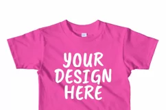 American Apparel 2105W Kids T-shirt Mock Ups - 10|PNG Product Image 4
