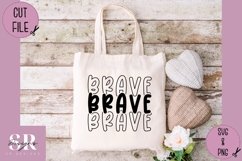 Brave stacked word| vinyl cutting | brave tshirt svg Product Image 1