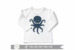 Octopus SVG, Baby octopus, Cut File, Cute Clipart Svg Product Image 2