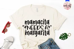 Mamacita needs a margarita - Summer SVG EPS DXF PNG Cut File Product Image 2