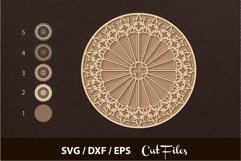 Mandala SVG, Cut file Mandala, Cut multilayer Mandala, 3D Product Image 1