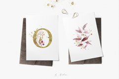 Duetto - gold watercolor leaf set Product Image 10