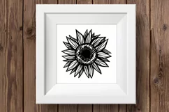 Sunflower SVG Sunflower PNG Sunflower clipart Paper cut file Product Image 4