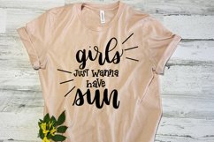 Girls Just Wanna Have Sun SVG Product Image 1