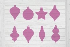 Christmas ornament shape earrings svg ai dxf png files insta Product Image 1
