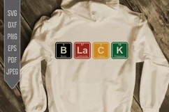 Black Chemical Elements Svg, png, dxf, eps. African America Product Image 1