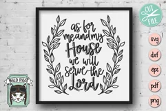 As For Me And My House We Will Serve The Lord SVG Cut File Product Image 1