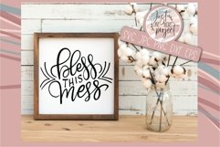 Bless this Mess svg, Hand lettered svg, Hand Lettering svg, Product Image 1