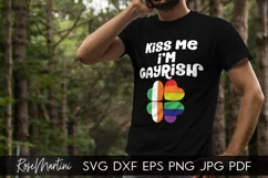 Kiss Me I'm Gayrish SVG St Patrick's Day SVG Irish Gay Pride Product Image 2