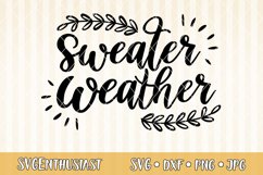 Sweater weather SVG cut file Product Image 1