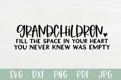 Grandchildren Saying SVG - Grandparents SVG - Fill The Space Product Image 2