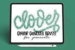 Layered Clover Confetti Brush - Procreate Brush Product Image 1