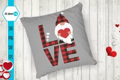 Love Gnome Svg, Valentines Svg, Valentines Gnomie Svg Product Image 4