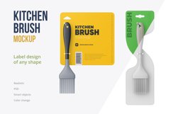 Kitchen Brush Any Shape Label Mockup Product Image 1