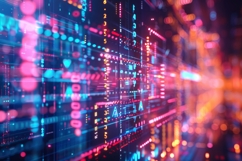 Digital Binary Technology Background Wallpaper Product Image 1