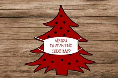 Christmas Trees with Face Masks Clipart- COVID Christmas Product Image 2